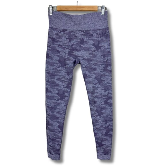 Gymshark GS X Diana Adapt Camo Leggings High Rise Workout Dewberry Purple - Picture 1 of 6